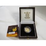 Royal Mint 2005 1/10 oz proof Britannia £10 gold coin, with case and certificate no 0502