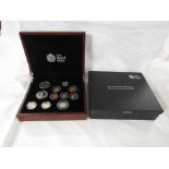 Royal Mint 2012 UK Premium Proof Coin Set (eleven coins) in wooden presentation case with
