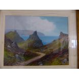 Valley of the Rocks, North Devon, gouache on paper, signed lower right, (44.5cm x 57.5cm) F&G,