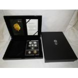 Royal Mint United Kingdom 2015 silver proof coin set, eight coins one penny to £2, in a high gloss