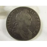 Silver William III Crown 1695, good