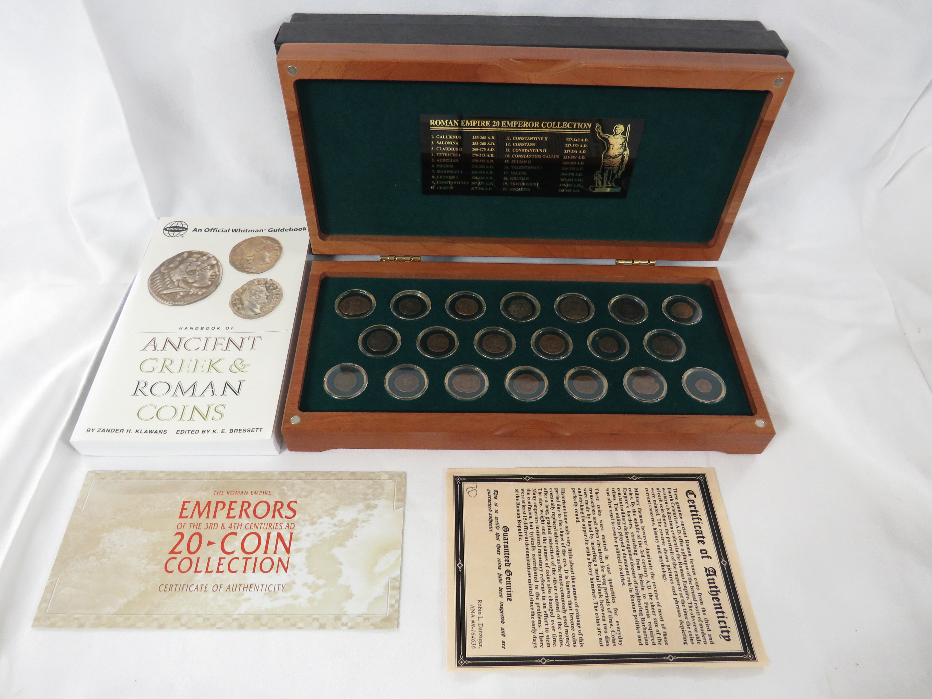 Royal Mint The Roman Empire Emperors of the 3rd and 4th Centuries AD twenty-coin collection, in