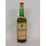 The Glenlivet aged 12 years pure single malt scotch whisky, 40% vol, 75cl (one bottle) in a