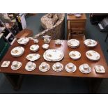 Alfred Meakin 'Homestead' dinner and tea ware with country cottage design including two lidded