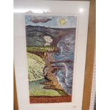 After Liz Somerville - 'From the Beacon to the Mouth', colour print, signed and titled in pencil,