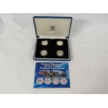 Royal Mint 2003 United Kingdom Silver Proof Pattern Collection, four patterns illustrating Forth,