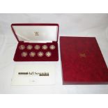 Royal Mint Half-Sovereign Definitive Collection, nine half sovereigns from Queen Victoria to Queen