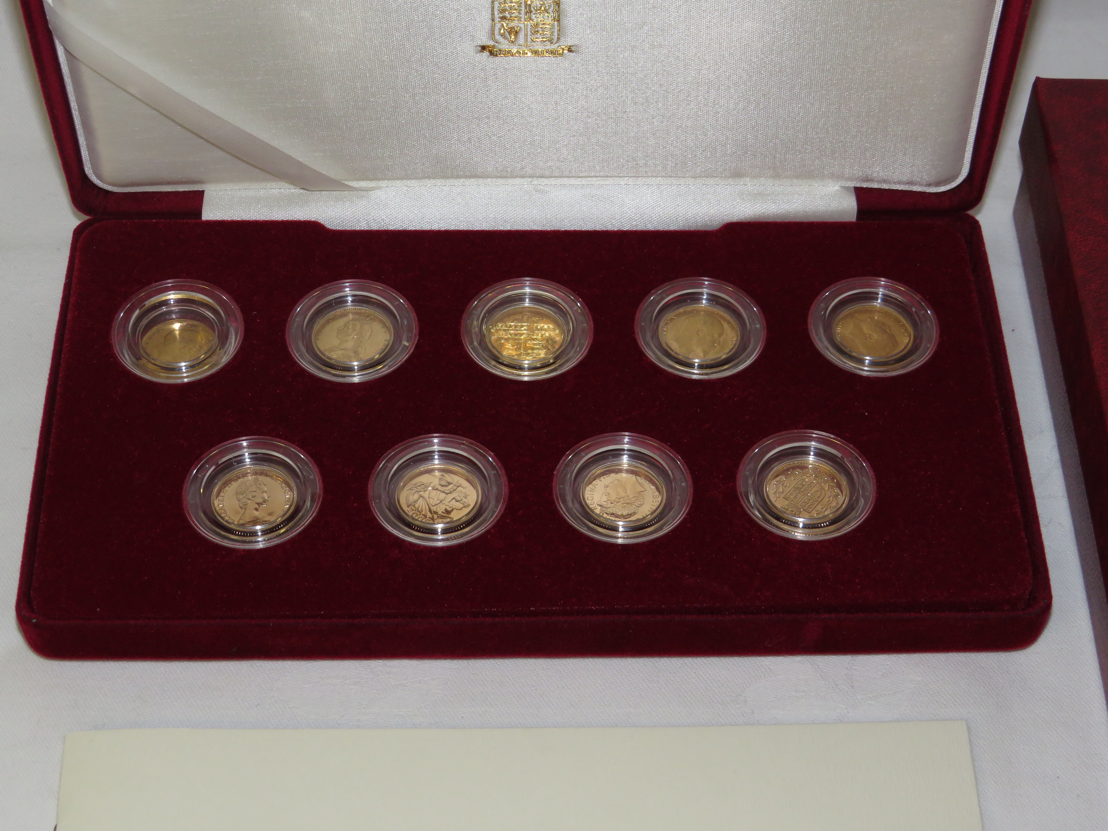 Royal Mint Half-Sovereign Definitive Collection, nine half sovereigns from Queen Victoria to Queen - Image 2 of 2