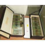 TWO BOXES OF GLASS MICROSCOPE SPECIMEN SLIDES