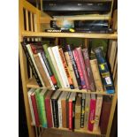 THREE SHELVES OF REFERENCE BOOKS