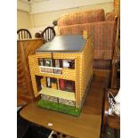 LARGE 1970'S STYLE DOLL'S HOUSE (REQUIRES LOW VOLTAGE BATTERY FOR ILLUMINATION)