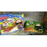 CARLTON BOXED THUNDERBIRDS TRACY ISLAND ELECTRONIC PLAY SET WITH SELECTION OF VEHICLES AND VINTAGE