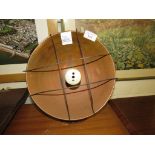 VINTAGE COPPER PARABOLIC ELECTRIC HEATER (SOLD AS ANTIQUE ITEM)