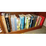 SHELF OF BOOKS RELATING TO ARCHAEOLOGY, GEOLOGY AND TOPOGRAPHY INCLUDING 'EARLY MAN IN NORTH EAST