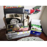 BOX OF ASSORTED BLACK AND WHITE AND COLOUR PHOTOGRAPHS, POSTCARDS AND EPHEMERA