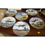 SIX ROYAL DOULTON 'HEROES OF THE SKY' COLLECTOR'S PLATES WITH BOXES