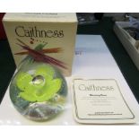 CAITHNESS 'MORNING DEW' PAPERWEIGHT WITH BOX AND CERTIFICATE