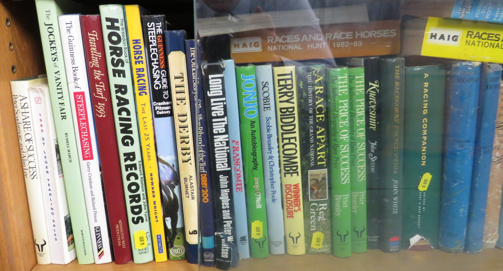 SHELF OF BOOKS CONCERNING HORSE RACING - Image 2 of 3