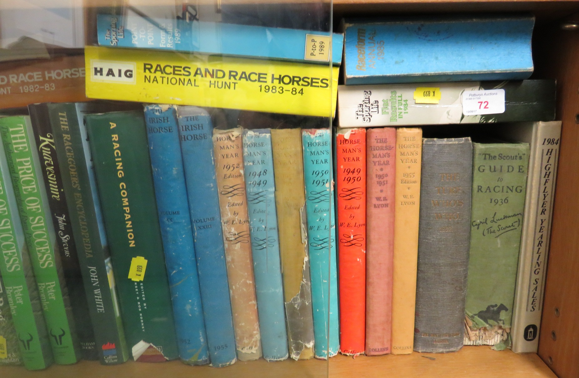 SHELF OF BOOKS CONCERNING HORSE RACING - Image 3 of 3