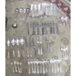 MAPPIN AND WEBB PART SET OF ELECTROPLATED CUTLERY (SEE ILLUSTRATING PHOTOGRAPH), OTHER CUTLERY AND