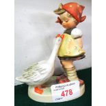 HUMMEL FIGURINE OF GIRL WITH GEESE