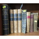 SMALL SELECTION OF ANTIQUE LEATHER BOUND BOOKS INCLUDING 'NEW TESTAMENT'
