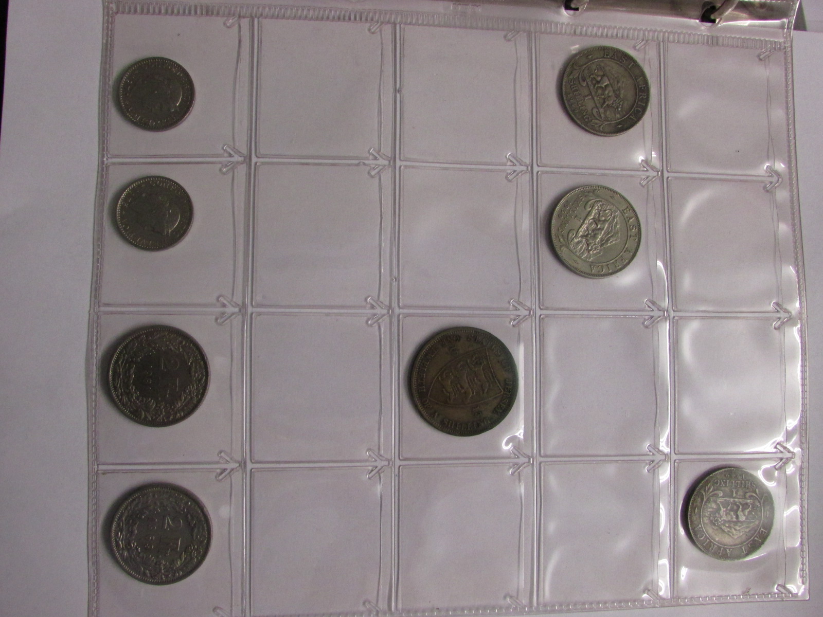 A black ring binder of crowns and silver, nickel silver and bronze foreign currency and other - Image 21 of 22