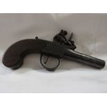 An 18th century flint lock pistol by I & W Richards London. The barrel is stamped underneath with