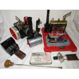 Mamod Steam Engine SP4 with box and an unboxed Mamod SRIA steam engine