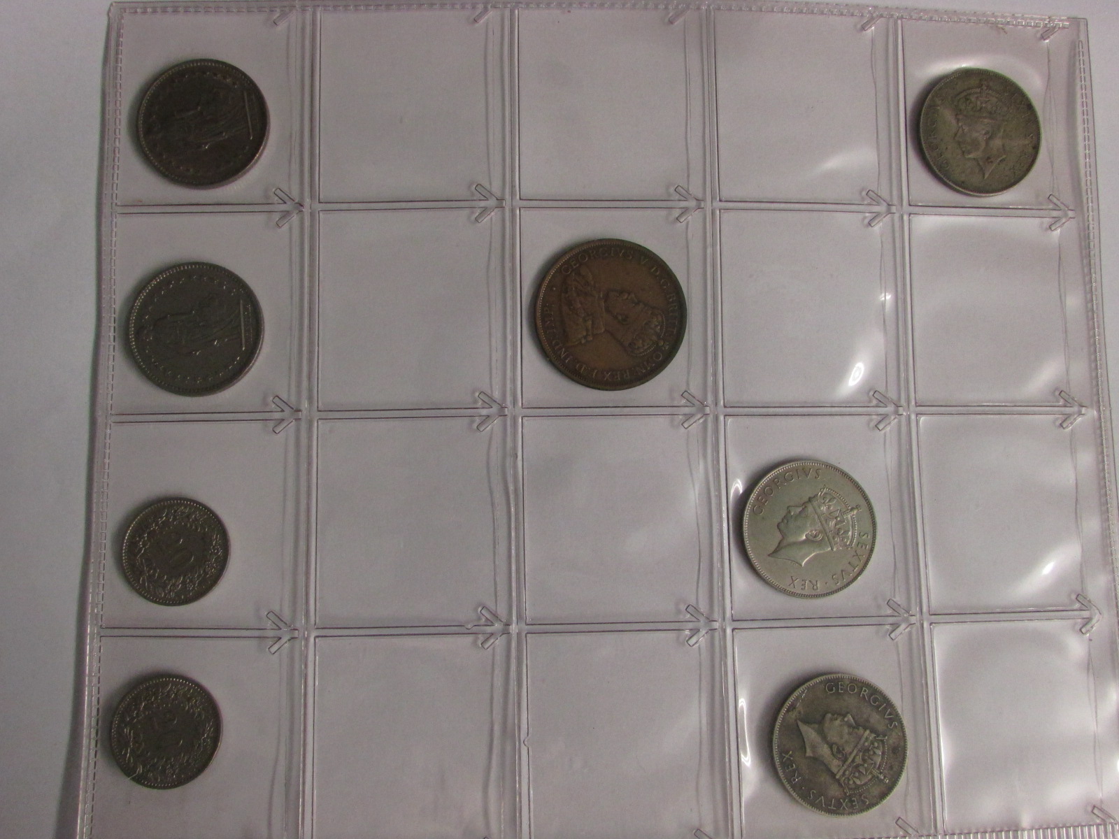 A black ring binder of crowns and silver, nickel silver and bronze foreign currency and other - Image 22 of 22