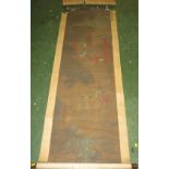 *revised catalogue description* Chinese scroll picture depicting house and garden scene with