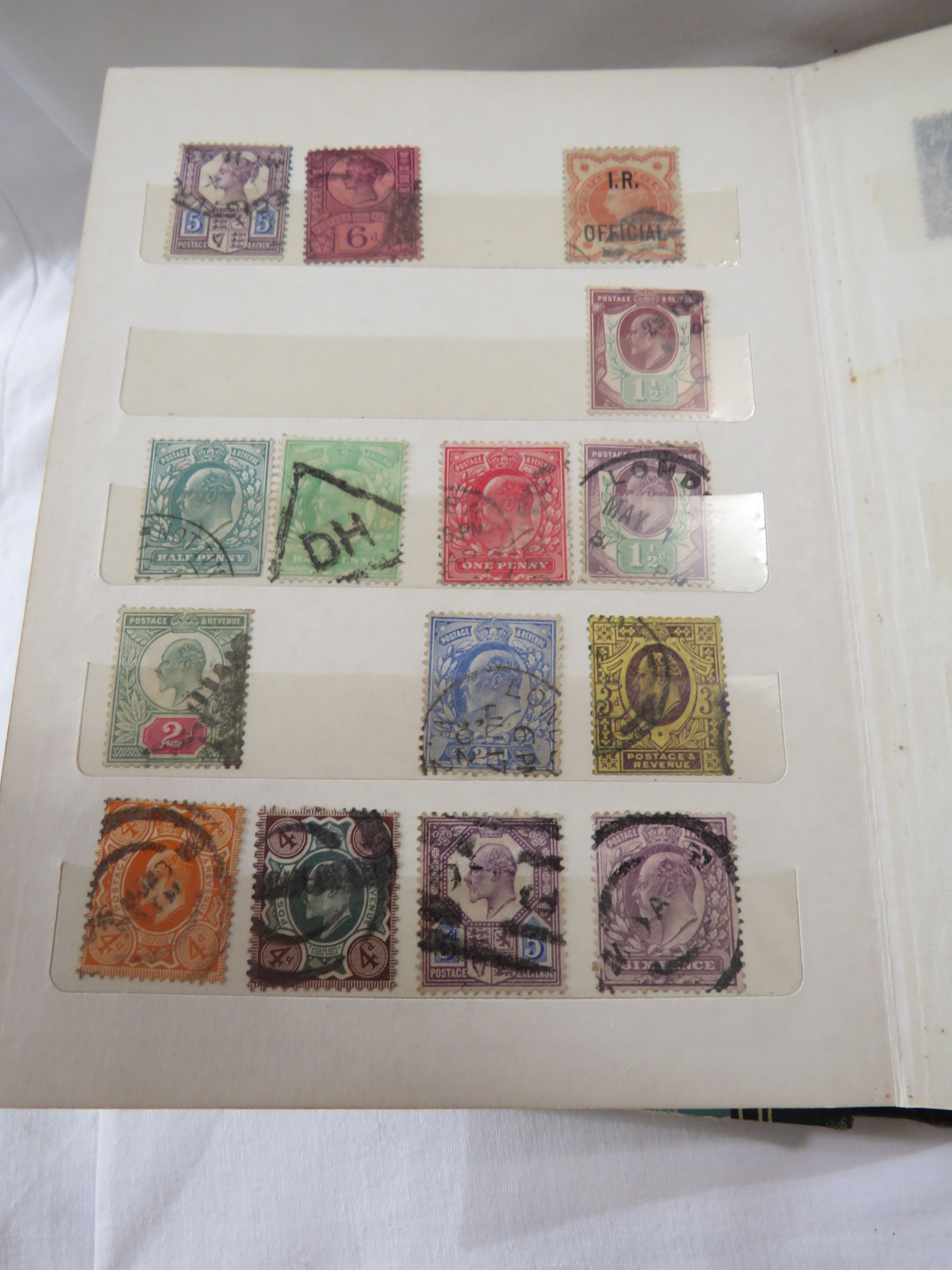 A green pocket album of Victorian and other stamps - Image 3 of 5