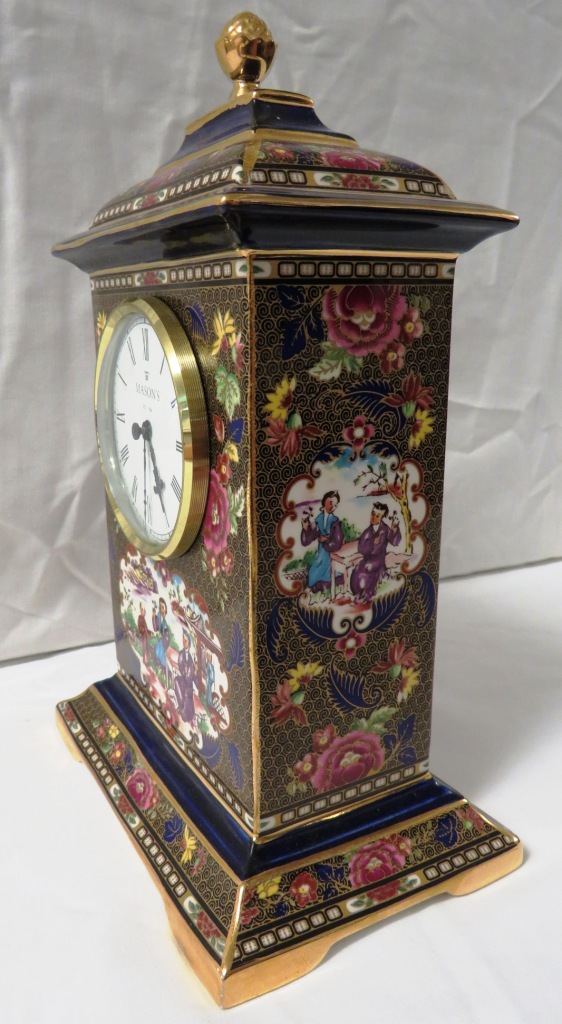Mason's Imperial Mandarin mantel clock, limited edition numbered 151/950, height 24.5cm - Image 3 of 7