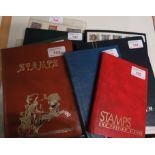 Four pocket albums of European and other stamps, a stock collection of Panamanian in two sleeves,