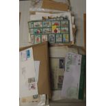 Sundry sheets of stamps, three presentation packs of unfranked stamps of Mauritius and stamped
