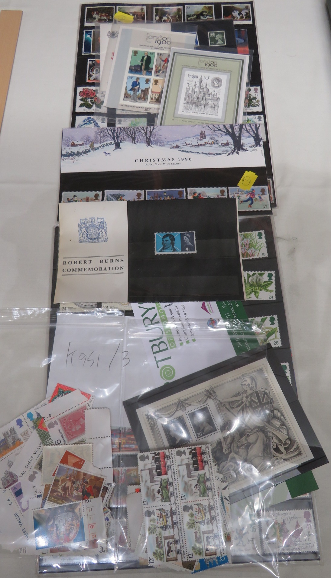 A selection of Royal Mail mint stamps and Two Royal Mail Yearpacks - 1997 and 1998 (total - Image 2 of 2