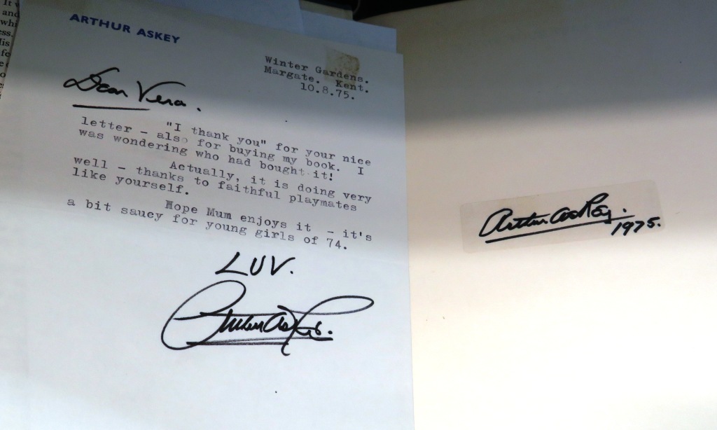'BEFORE YOUR VERY EYES' BY ARTHUR ASKEY TOGETHER WITH LETTER FROM THE AUTHOR DATED 1975 - Image 2 of 2
