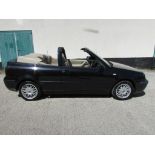 BLACK VOLKSWAGEN GOLF 'CARAT' CABRIOLET, 2001 FRENCH REGISTERED - 1644 VD 24, RIGHT-HAND DRIVE, 83,