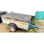 SMALL TRAILER WITH FABRIC TOP COVER