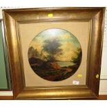 FRAMED AND MOUNTED OIL ON BOARD OF LANDSCAPE SCENE, SIGNED DRUYFELLS (?)