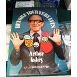 'BEFORE YOUR VERY EYES' BY ARTHUR ASKEY TOGETHER WITH LETTER FROM THE AUTHOR DATED 1975