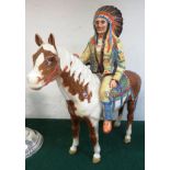 BESWICK FIGURE OF NATIVE AMERICAN CHIEF ON HORSE