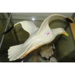 BESWICK CERAMIC WALL PLAQUE OF FLYING SEAGULL, NUMBERED TO REVERSE