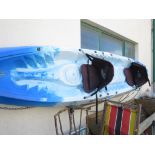 ROBSON KAILUA TWO PERSON SIT ON KAYAK WITH TWO SETS OF PADDLES (INSIDE AUCTION ROOM)