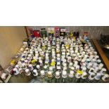 LARGE COLLECTION OF PORCELAIN THIMBLES