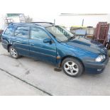 BLUE TOYOTA AVENSIS CDX AUTOMATIC FIVE DOOR ESTATE, T480FOD REGISTERED 01/05/1999, 1998CC PETROL