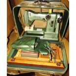 VINTAGE PHOENIX AUTOMATIC ELECTRIC SEWING MACHINE IN CARRY CASE (REWIRE)