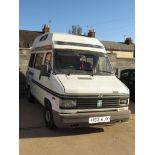 WHITE TALBOT EXPRESS 1000P MOTORHOME, H52AJX REGISTERED 25/03/1991, 1971CC PETROL ENGINE AND