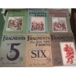 Six issues of Bruce Bairnsfather's 'Fragments' - Fragments from France numbers four and seven, The