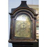 An early 19th century chinoiserie striking eight day long case clock by John Chaldecot of